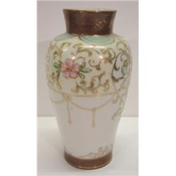 FLORAL DECORATED VASE