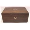 Image 1 : 19TH CENT. ROSEWOOD JEWELRY BOX