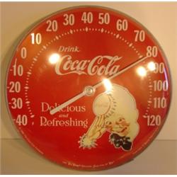 1984 COCA-COLA CIRCULAR THERMOMETER