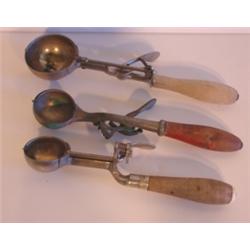 LOT OF 3 ICE CREAM SCOOPS