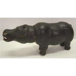 SCHOENHUT HIPPO WOODEN ANIMAL