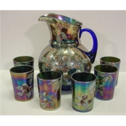 CARNIVAL GLASS WATER SET