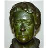 Image 2 : BRONZE BUST OF FEMALE