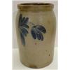 Image 1 : BLUE DECORATED STONEWARE CROCK