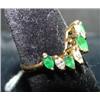 Image 2 : LADIES’ 14KT GOLD EMERALD RING