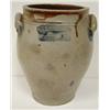 Image 1 : BLUE DECORATED STONEWARE CROCK