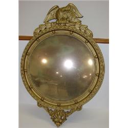 GILT CONVEX EAGLE MIRROR