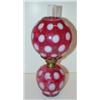 Image 1 : CRANBERRY GLASS MINIATURE LAMP