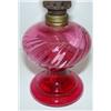 Image 2 : CRANBERRY GLASS MINIATURE LAMP