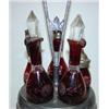 Image 2 : BOHEMIAN GLASS CASTOR SET