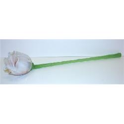 BLOWN ART GLASS FLOWER