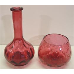CRANBERRY GLASS LOT