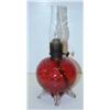 Image 1 : CRANBERRY GLASS MINIATURE LAMP