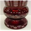 Image 4 : LARGE BOHEMIAN GLASS FLOWER VASE