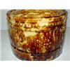 Image 2 : BROWN SPONGEWARE BUTTER CROCK
