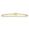 Image 1 : 8.02 CTW Diamond Bracelets 10KT Yellow Gold - REF-930F5H