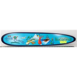 MARGARITAVILLE MINI SURFBOARD SIGN 30"X5".