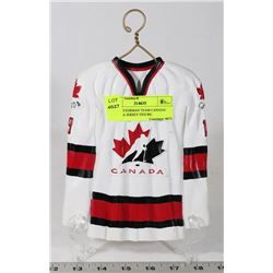 STEVE YZERMAN TEAM CANADA REPLICA JERSEY FIGURE.