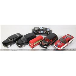FLAT OF 6 DIE CAST CARS