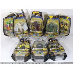 LOT OF 8 COLLECTORS BATMAN SHADOW TEK FIGURES.