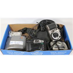 BOX OF ASSORTED CAMERAS