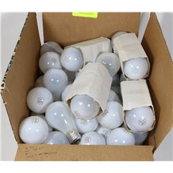 BOX OF 60 WATT LIGHT BULBS