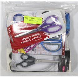 BAG OF ASSORTED SCISSORS