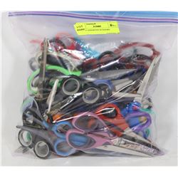 BAG OF ASSORTED SCISSORS