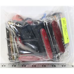 BAG OF POCKET KNIVES