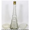Image 1 : EIFFEL TOWER SHAPED GLASS WITH ITALIAN CRYSTAL SET