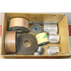 BOX OF ASSORTED TAPE
