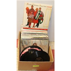 BOX OF 78'S FROM 50'S AND 60'S INCL JUICE NEWTON,
