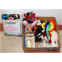 FLAT OF HALLOWEEN MASKS, HEADGEAR & COSTUME