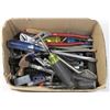 BOX OF ASSORTED HANDYMAN  HAND TOOLS