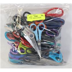BAG OF ASSORTED SCISSORS