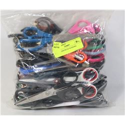 BAG OF ASSORTED SCISSORS