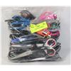 BAG OF ASSORTED SCISSORS