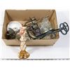Image 1 : BOX OF MARBLE, CRYSTAL AND OTHER COLLECTIBLES
