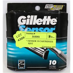 GILLETTE SENSOR 10 CARTRIDGES REPLACEMENT