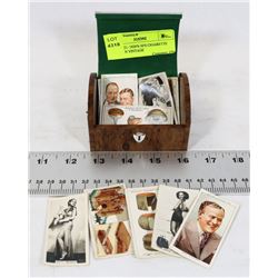 LOT OF 21- 1920'S-30'S CIGARETTE CARDS IN VINTAGE