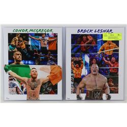 CONOR MCGREGOR & BROCK LESNAR LIMITED EDITION 8X10