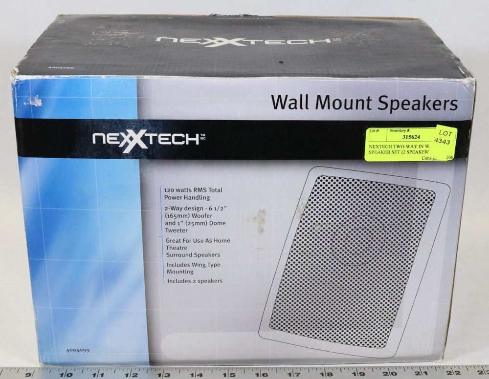 NEXTECH TWOWAY IN WALL SPEAKER SET (2 SPEAKERS)