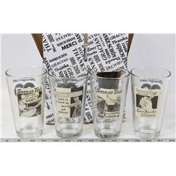 NEW 4 PACK OF SNAP ON BEER GLASSES