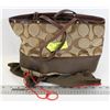 Image 1 : COACH MEDIUM SIZED HANDBAG INCL DUST BAG BROWN