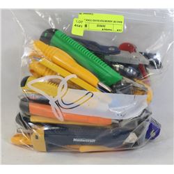 BAG OF ASSORTED HAND TOOLS