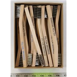 BOX OF 18 WIRE BRUSHES