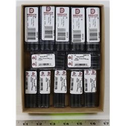 FLAT OF 12 PACKS OF ASSORTED SIZED DRILL BITS