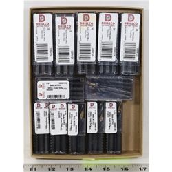 FLAT OF 12 PACKS OF ASSORTED SIZED DRILL BITS