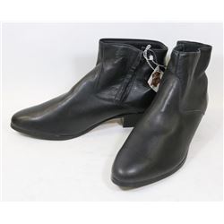 NEW BLACK LEATHER BOOTS  MENS SIZE 13