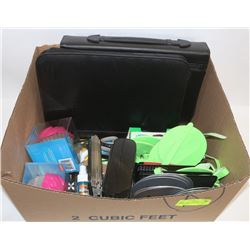 X-LARGE BOX OF OFFICE DECOR AND MORE